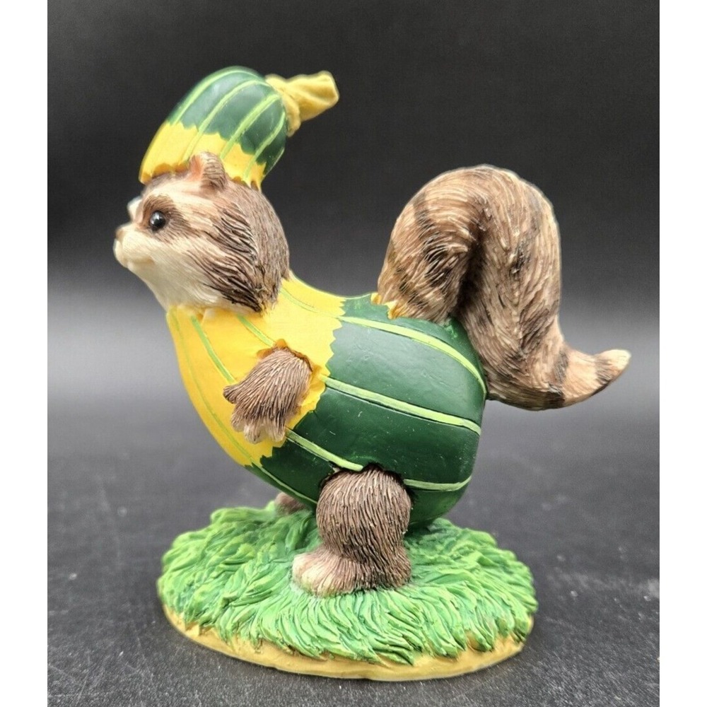 Charming Tails REGINALD'S GOURD COSTUME Raccoon Figurine Signed DEAN GRIFF - Picture 2 of 12